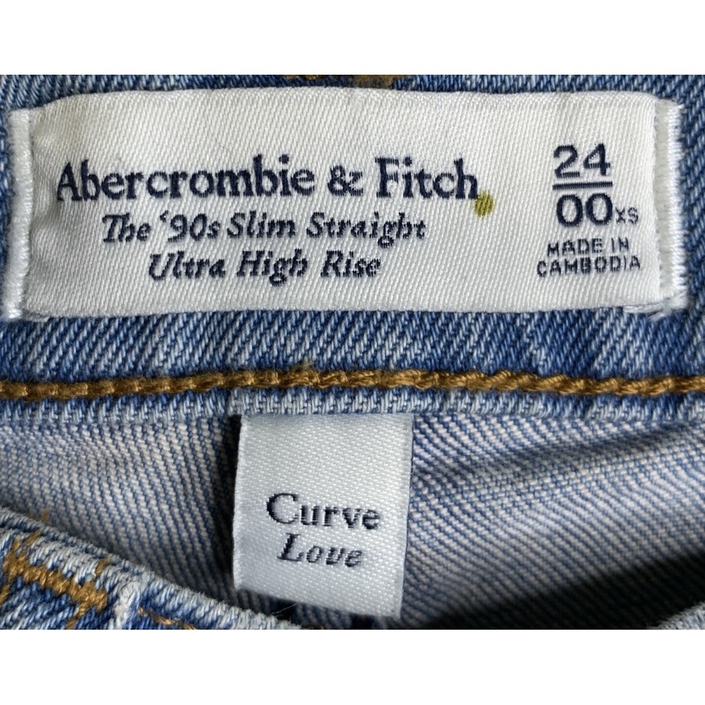 Abercrombie & Fitch Sky Blue High Rise Jeans - Picture 6 of 11